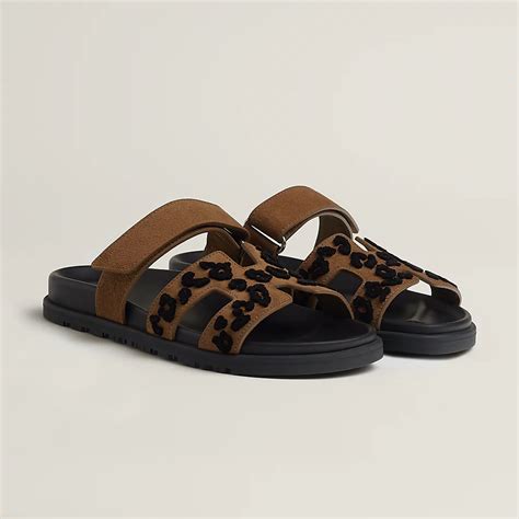 hermes schlappen fell|Sandalen Chypre .